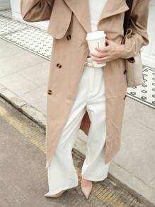 CUCCOO BIZCHIC Woman Shoes Fashion Classic Comfortable Kitten Heel Pointed Toe Slingback High Heels For Spring And Summer Vacation Shoes Summer Elegant Basics Business Casual Business Chic Spring Shoes Spring Break Easter