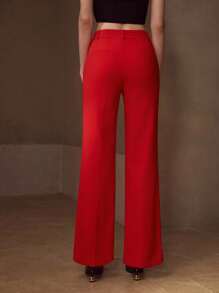 MOTF Classy PRESS CREASE SLANT POCKET SUIT PANTS