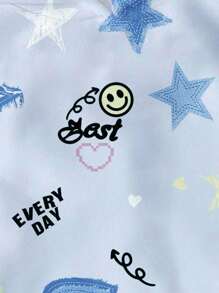 Áo nỉ dài tay cổ tròn dáng rộng thoải mái cho bé gái tuổi mới lớn, phù hợp cho mùa thu/đông - Nhiều màu - Xem 3