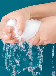 1条装一次性压缩浴巾，白色便携70cm*140cm植物纤维一次性浴巾，适合男女出差旅行日常护理居家浴室装饰夏季度假沙滩必备 - 白色 - 查看 10