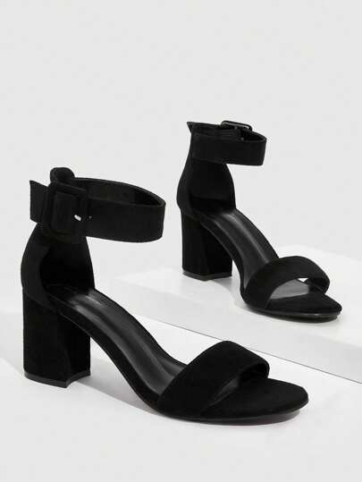 CUCCOO BIZCHIC Zapatos de mujer - Sandalias de tacón grueso con tira de tobillo para verano, graduación, baile de graduación, vacaciones, rebajas de verano, vuelta al cole, estudiantes universitarias, básicos elegantes, vestimenta de negocios informales y elegantes, Navidad, Año Nuevo, temporada de fiestas