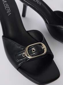 MUSERA Women's Fashion Versatile High Heel Sandals - Black - View 4