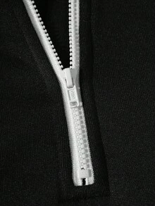 SHEIN Áo nỉ cổ đứng in họa tiết khối màu dành cho nam thiếu niên, phong cách thường ngày, thoải mái, đa năng, chất liệu mềm mại, phù hợp cho mặc hàng ngày, đi học, du lịch, thể thao ngoài trời. Áo nỉ Los Angeles, áo nỉ kéo khóa cổ ¼, áo nỉ mùa thu và mùa đông. - Nhiều màu - Xem 5