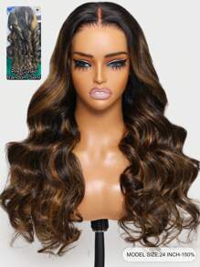 ALL READY WIG Pre Bleached Pre Plucked Pre-Cut Lace Melting Lace 7x5 Glueless Lace Closure Wig 100% Human Hair Brown Balayage Body Wave 9AM HAIR - SNATURAL/30 - View 4
