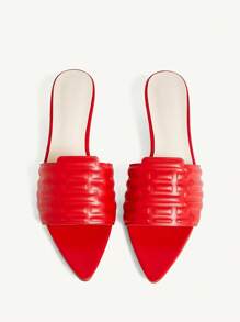 CUCCOO CHICEST Sandalias de tacón de aguja de punta fina para mujer, versátiles - Rojo - Ver 10