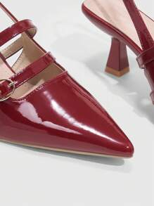 CUCCOO BIZCHIC High Heel Shoes, Graduation Heel, Prom Heels For Summer Sexy Party Baddie Chic Gorgeous Style BURGUNDY Heels Spring Shoes Spring Break Easter