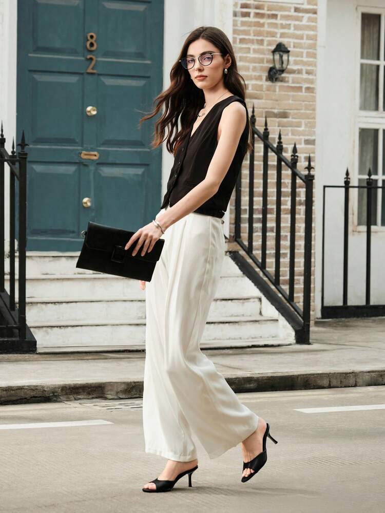 CUCCOO BIZCHIC Women's Solid Color Round Toe High-Heeled Sandals Vacation Shoes Summer Elegant Basics Business Casual Business Chic Spring Shoes Spring Break Easter For Christmas Spring Shoes Summer Shoes