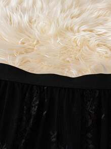 SHEIN LUNE 大码女式休闲蕾丝音乐节派对夏季郊游复古日常基本款黑色裙子秋季朋克哥特式外出教师万圣节裙子 - 黑色 - 查看 3