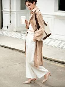 CUCCOO BIZCHIC Woman Shoes Fashion Classic Comfortable Kitten Heel Pointed Toe Slingback High Heels For Spring And Summer Vacation Shoes Summer Elegant Basics Business Casual Business Chic Spring Shoes Spring Break Easter