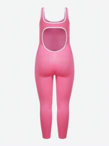 SHEIN Bộ đồ liền thân định hình liền thân cỡ lớn không đường may cho nữ có chức năng nén, làm thon eo và nâng mông - Màu Hồng Tươi - Xem 7