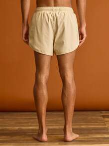 Musero 男士抽绳泳裤 春夏假日度假 - 杏色 - 查看 4