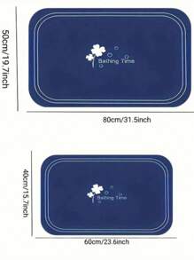 SHEIN 浴室马桶垫，柔软硅藻泥吸水垫，防滑速干脚垫，适用于淋浴房入口，家用厨房垫家居浴室装饰浴室地毯地毯户外地毯门垫夏季浴室配件