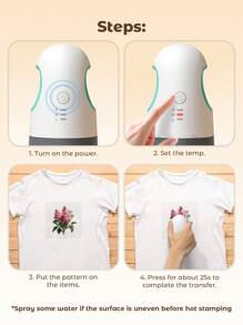 Teckwe 多功能家用电熨斗，实用又简约 - 白色 - 查看 5