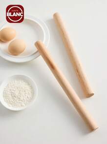 Natural Solid Wood Rolling Pin Puff Pastry Dough Rolling Pin Rolling Pin Baking Tool Pizza-Making Machine Solid Wood Household Dough Rolling Pin Durable Kitchen Tool