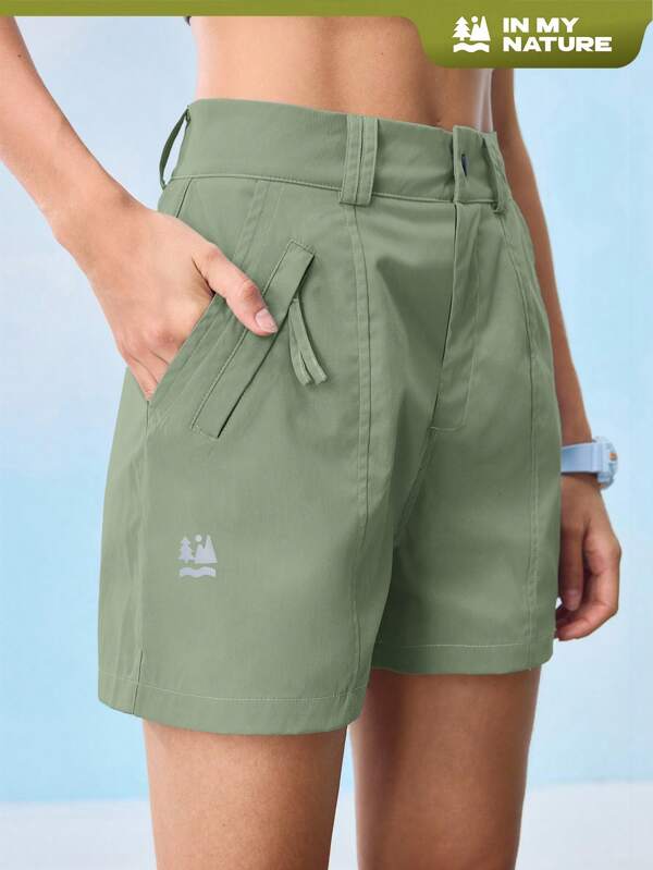 In My Nature In My Nature Pantaloni scurți sport pentru drumeții și camping pentru femei, model urban