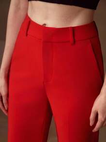 MOTF Classy PRESS CREASE SLANT POCKET SUIT PANTS