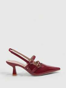 CUCCOO BIZCHIC High Heel Shoes, Graduation Heel, Prom Heels For Summer Sexy Party Baddie Chic Gorgeous Style BURGUNDY Heels Spring Shoes Spring Break Easter