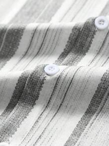 Manfinity RSRT Men Striped Print Shirt - Multicolor - View 4