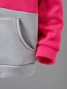 Sweat-shirt-shirt zippé avec poche et blocs de couleurs pour garçon préadolescent - Multicolore - Voir 6