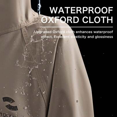 SHEIN New Arrival Best Seller: Unisex Fashionable Raincoat - Long Full-Body, Lightweight, Waterproof & Windproof, Plus Size Available | Hooded, Thickened, Versatile, Breathable & Packable For Travel, Cycling, Hiking & Outdoor Activities