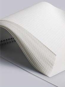 SHEIN 1 pieza Cuaderno de cuadrícula con tapa abatible y encuadernación de alambre, de vuelta al colegio - Multicolor - Ver 5