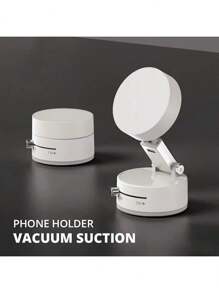 1pc Car Phone Holder, Suction Cup Holder, Manual Magnetic Vacuum Suction Car Phone Holder, Dual-Sided Vacuum Holder, 360° Hands-Free Viewing For Video And Navigation, Easy Installation, One-Handed Operation, Suitable For Cars And Fitness, Smartphone Holder, Holiday Gift