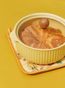 LOONEY TUNES X SHEIN 马尔代夫 & Trilu 芯片印花耐热厨房烘焙配件，可选手套或隔热垫，烤箱适用，厚垫隔热