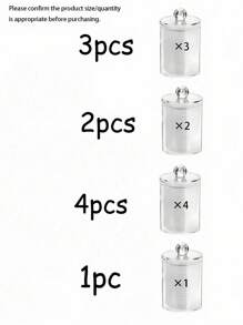 3pcs Qtip Dispenser Holder, 10oz Transparent Plastic Jar Set For Bathroom Storage & Organizing, Vanity Makeup Organizer Box Home Bathroom Decor Bathroom Organizer Summer Makeup Organizer