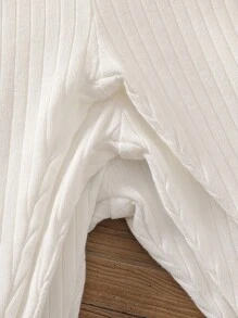 SHEIN Vintaside Kids 3 Stücke/Set Baby Mädchen Leggings, Sommer einfarbige Hosen, einfacher & süßer Stil, locker gerade Passform, geeignet für Lässig Outings, Lässig Zuhause, Outdoor Sport, Partys & Zusammenkünfte