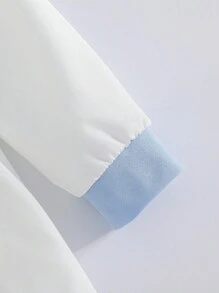 2 piezas de conjunto de ropa para niñas, blusa de manga larga ajustada con decoración de perlas y pantalones acampanados, para primavera/otoño