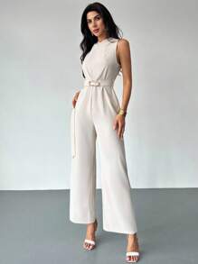 Firerie 女士连体裤、毕业典礼、女士教师服装、返校 - 杏色 - 查看 7