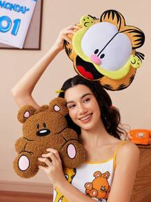 GARFIELD | SHEIN 1 件可爱卡通毛绒抱枕，面料柔软舒适，适合房间、汽车、沙发