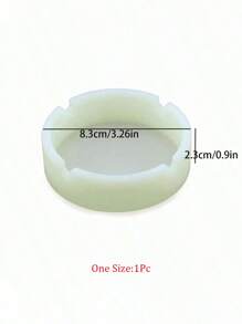 1pc Large Capacity Glow-In-The-Dark Silicone Ashtray For Home Use Boy Valentine Heart Women's Valentine