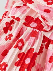 Maija Kids Maija Kids 年轻女孩花卉图案宽松休闲连衣裙 - 彩色 - 查看 4