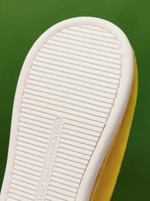 LOONEY TUNES X SHEIN Dép đi trong nhà chống trượt họa tiết hoạt hình dễ thương hình chú chim Tweety màu vàng cho nữ, chất liệu mềm mại, ấm áp, mùa thu đông, đế bền, phòng ngủ tại nhà, phòng có máy lạnh, mùa xuân - Màu vàng - Xem 10