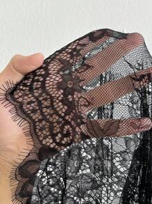 Viva Relle Vestido elegante de vacaciones con mangas abullonadas y bajo con abertura, talla grande