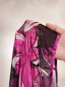 Shutterstock Glamance Vestido halter sexy con estampado floral, abertura lateral y bajo calado para mujer, vestido formal floral estilo Y2K años 2000 para fiestas, citas y regreso a clases