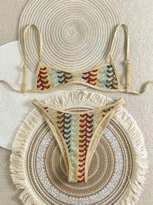 Swim SXY 1pc Women's Special Fabric Patterned Beach Leisure Sexy Bikini Swimsuit For Summer Beach Vacation