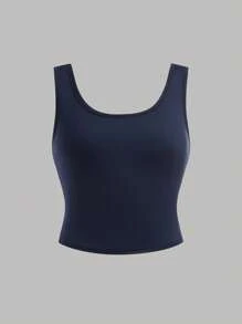 SHEIN Set de cămașă, maiou și pantaloni cu mânecă rulată, lejeră, simplă și confortabilă, pentru fete adolescente