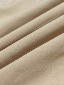 INAWLY Plus Size Women One Piece Jumpsuit With Ruffle Trim Off-Shoulder Short Sleeve And Pockets, Loose Fit - Apricot - View 4