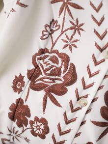 CosyJoli Plus Size Casual Embroidered Sleeveless Vest Jacket In Fall/Winter