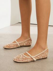 Solezae 女士优雅彩色刺绣芭蕾平底鞋 - 彩色 - 查看 7