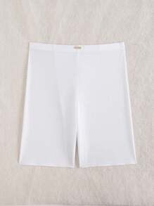 Surfspeed Men's Solid Elastic Waist Knee Length Swim Trunks