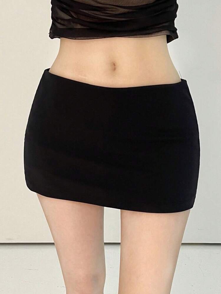 Women's Low Waist Short Bodycon Casual Mini Skirt