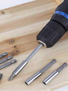 10 Piece Magnetic Extension Socket Drill Bit Holder 1/4 Inch Hex Power Tool, 2.36 Inch Long, Boost Power Tool Efficiency, Screwdriver Bit Holder Quick Release Hex Shank Drill Bit Extender Adapter Set For Screw Nut Drill