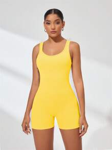 Slayform Women's Fitness Workout Jumpsuit, Dance Leotard Slim Fit Stylish Yoga Suit