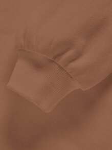 Baby Boy Knitted Soft Hoodie Pullover Sweatshirt, Casual Thick Design Suitable For Autumn Fall Winter