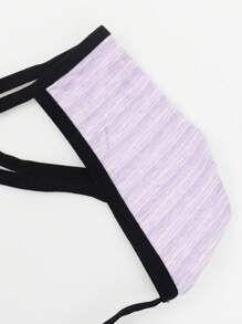 SHEIN Quần lót lọt khe sọc gợi cảm cho nam, thích hợp cho các buổi hẹn hò - Nhiều màu - Xem 3