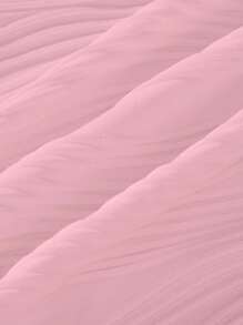 Teen Girl Stylish Cute Comfy Wavy Pattern Camisole With Bow, Suitable For Casual Outings And Gatherings, Spring/Summer - Pink - View 4