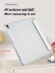 THE POWERPUFF GIRLS X SHEIN 时尚可爱卡通“花朵、泡泡、毛茛”图案可折叠平板电脑保护套 - 彩色 - 查看 4